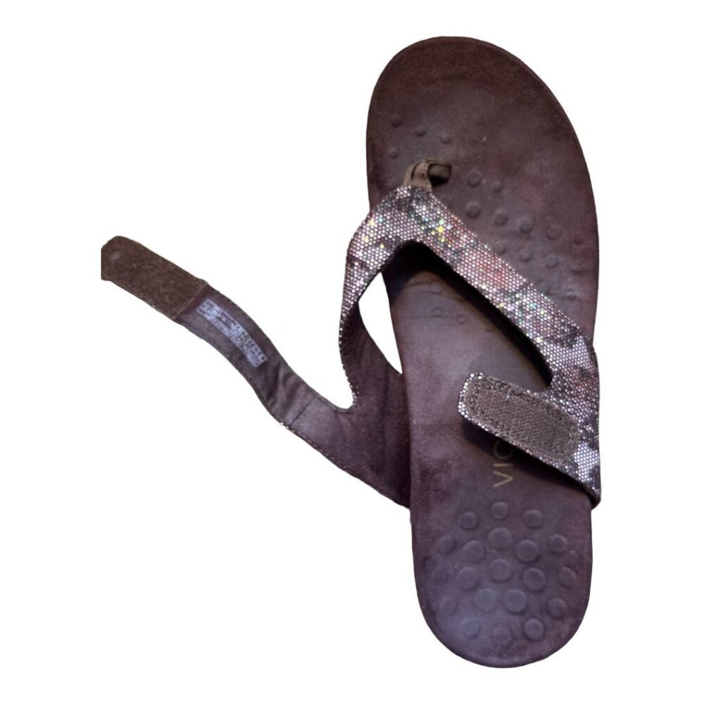 Vionic Rest Cocoa Bronze Snake Sandals Women's Si… - image 3